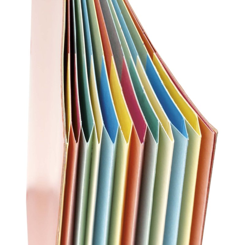 Extendos classeur de tri 7 compartiments, carton, bleu, 240×320 mm
